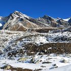 Karge Berglandschaft vor dem Larke Pass auf der Manaslu-Runde