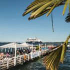 Karibik? ,    nein, die Kieler Förde mit Strandbad Düsternbrook