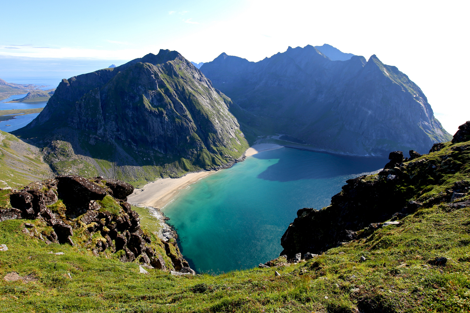 Karibikstrand ohne Palmen