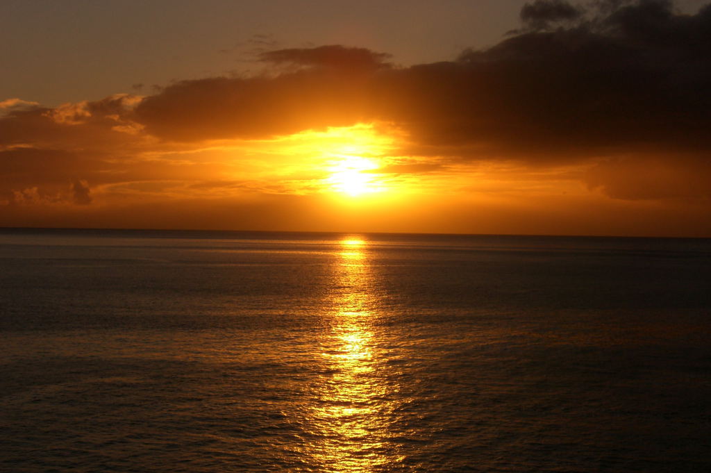 Karibischer Sonnenuntergang