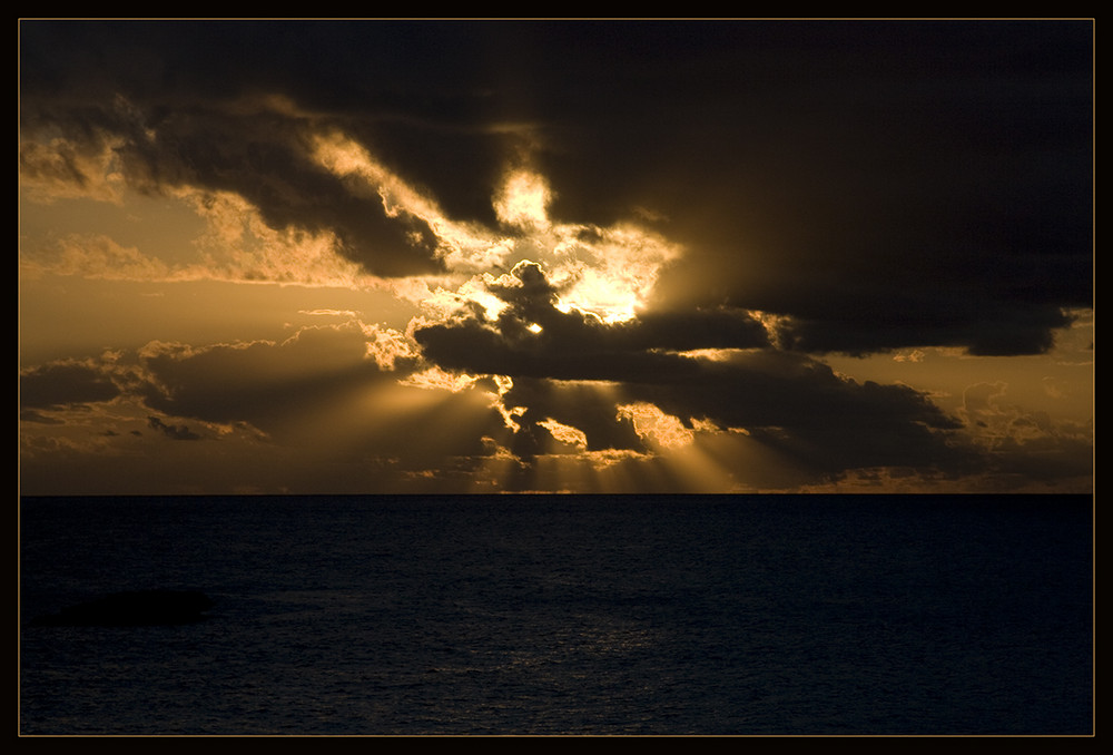 karibischer Sonnenuntergang