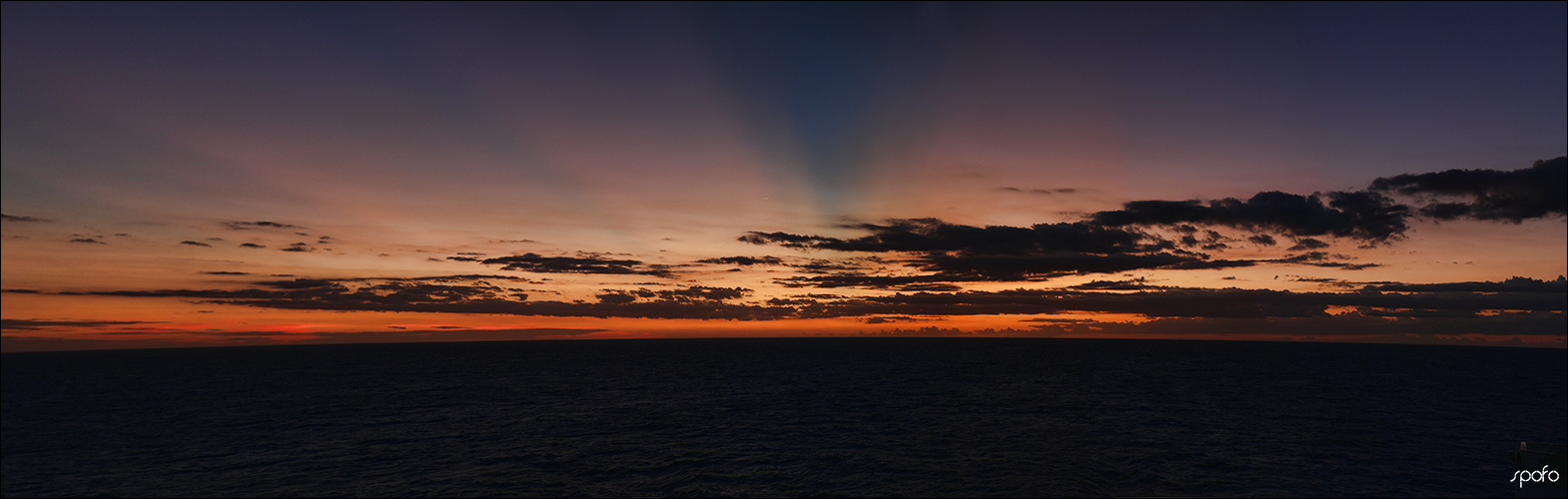 Karibischer Sonnenuntergang