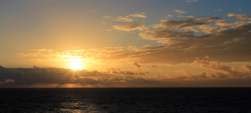 Karibischer Sonnenuntergang