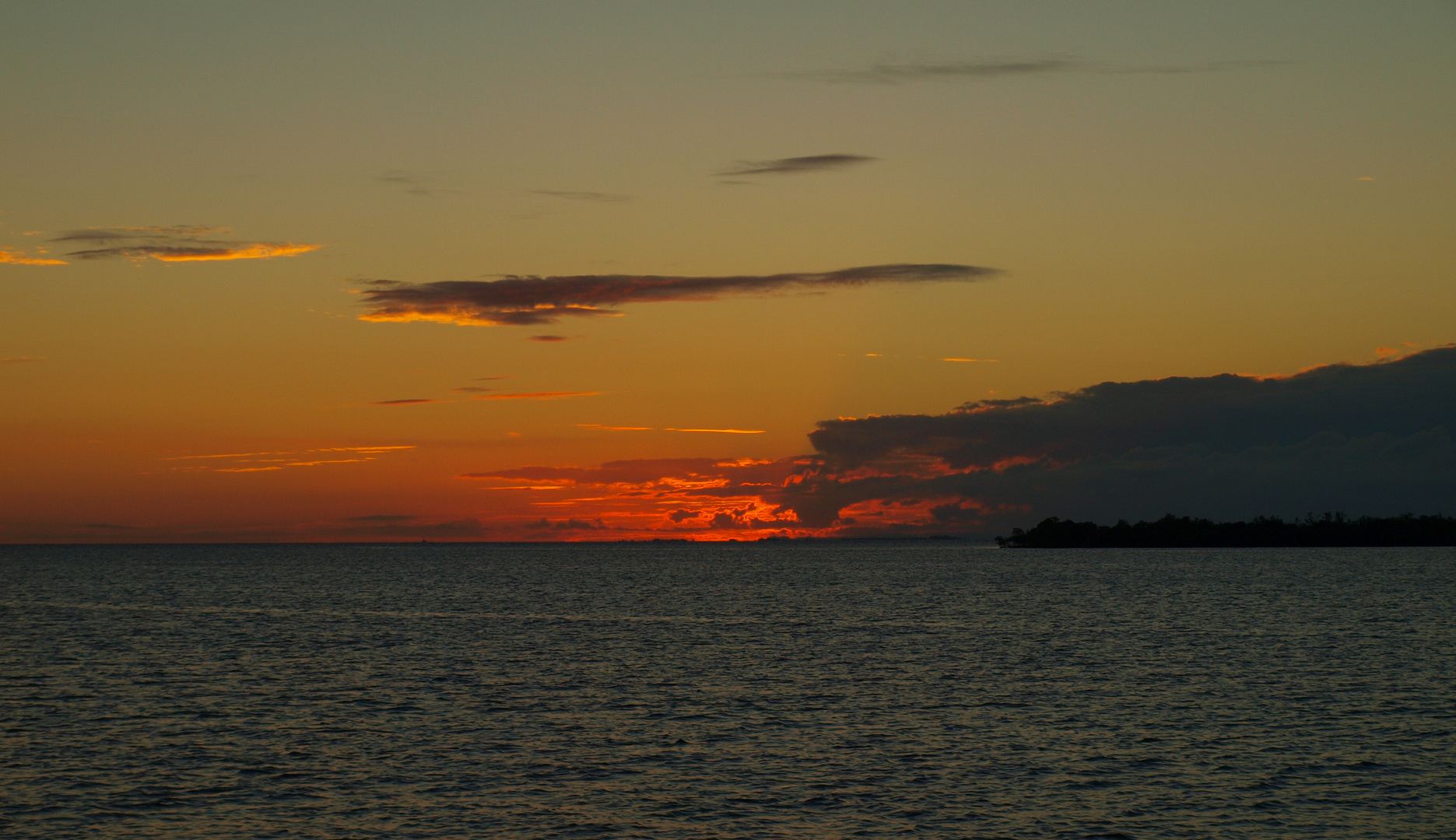 Karibischer Sonnenuntergang