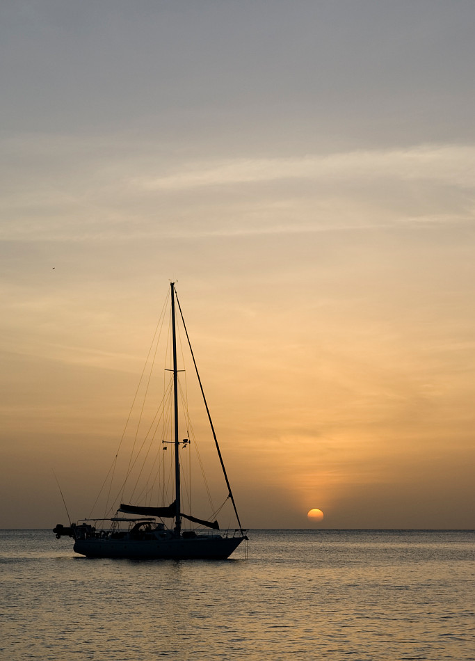 Karibischer Sonnenuntergang