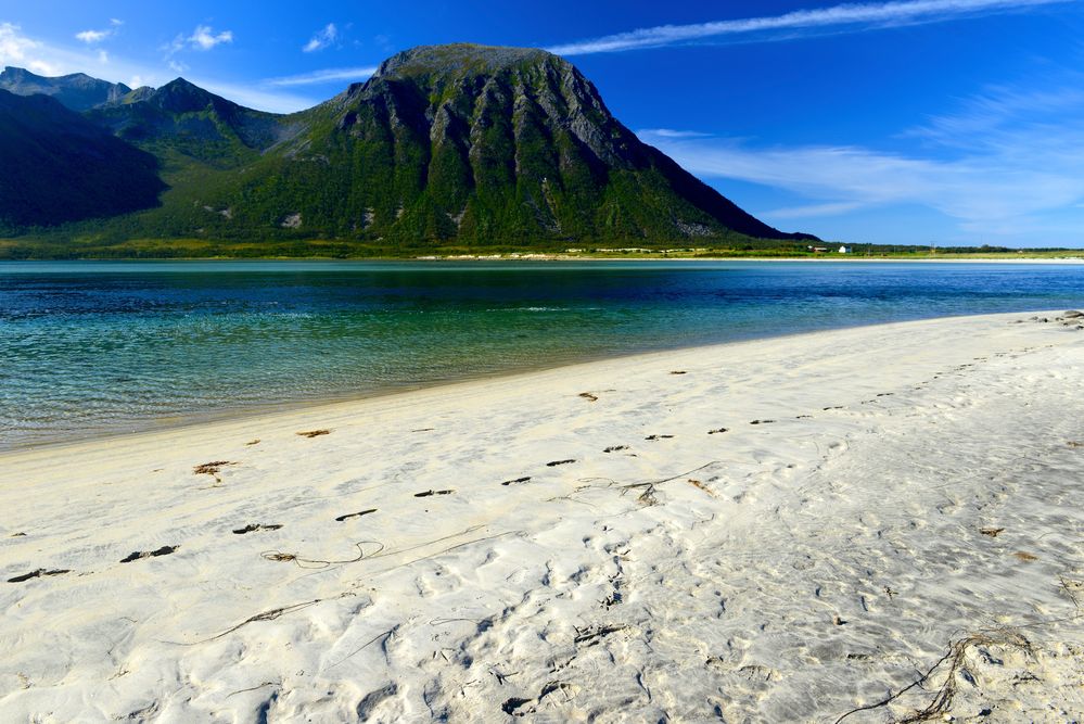 Karibischer Strand auf den Lofoten