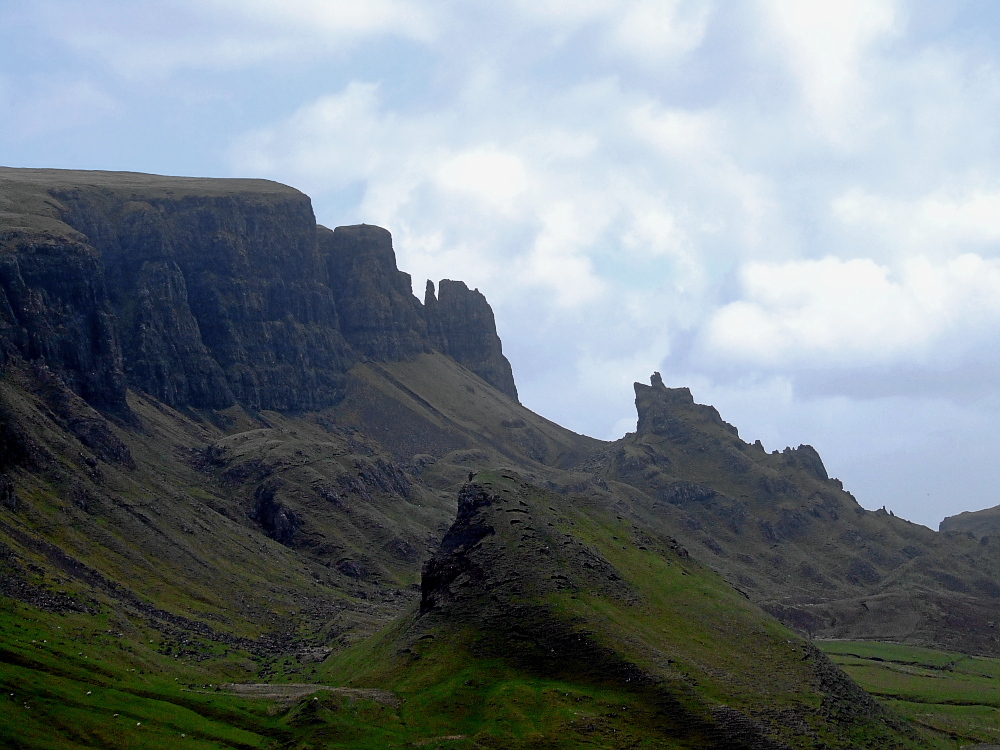 Karins Blick auf die Bergwelt von Skye