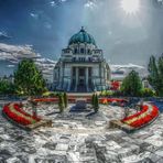 Karl-Borromäus-Kirche und Präsidentengruft auf dem Wiener Zentralfriedhof