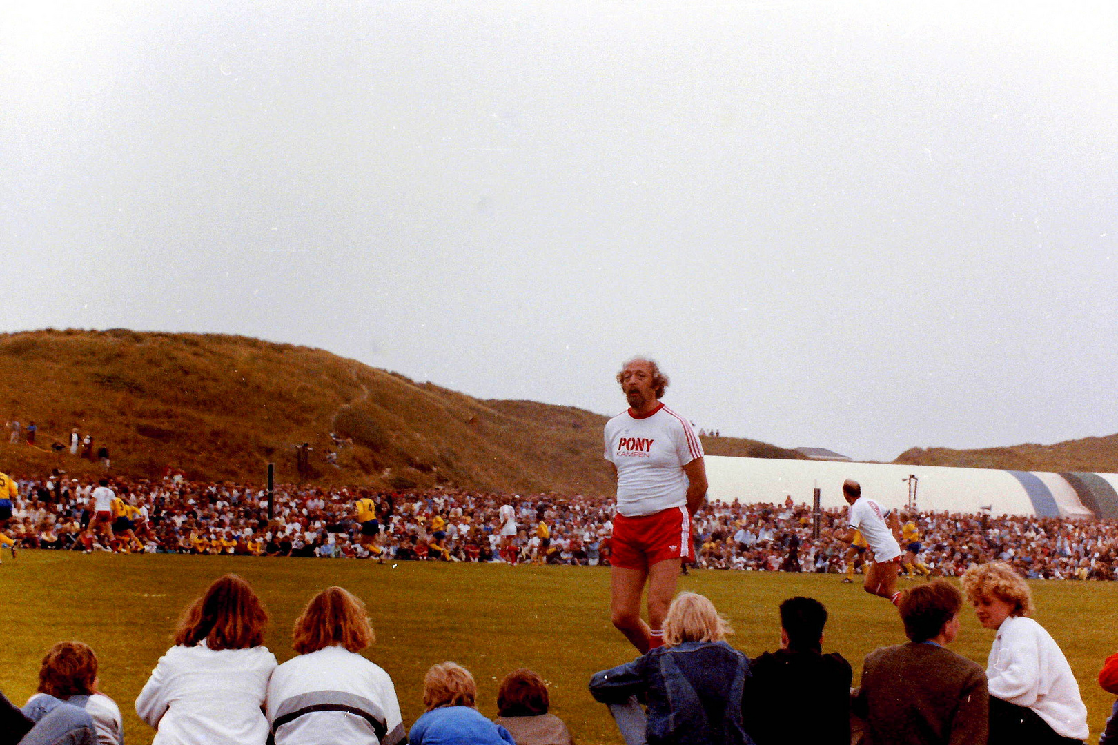 Karl Dall im Syltstadion 1984