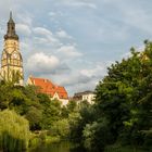 Karl Heine Kanal mit Blick auf die Philippuskirche Leipzig-Lindenau