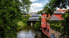 Karl Heine Kanal mit Blick auf´s Riverboat