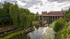 Karl Heine Kanal mit Blick auf´sStelzenhaus