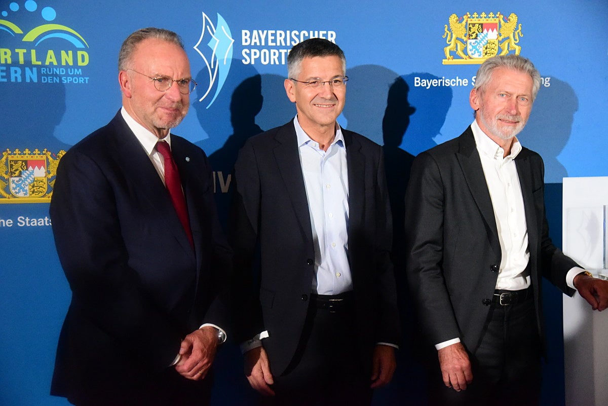  Karl-Heinz Rummenigge - Herbert Hainer  - Paul Breitner - Bayerischer Sportpreis 2021 