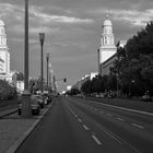 Karl-Marx-Allee (Stalinallee) im (vor)letzten Licht