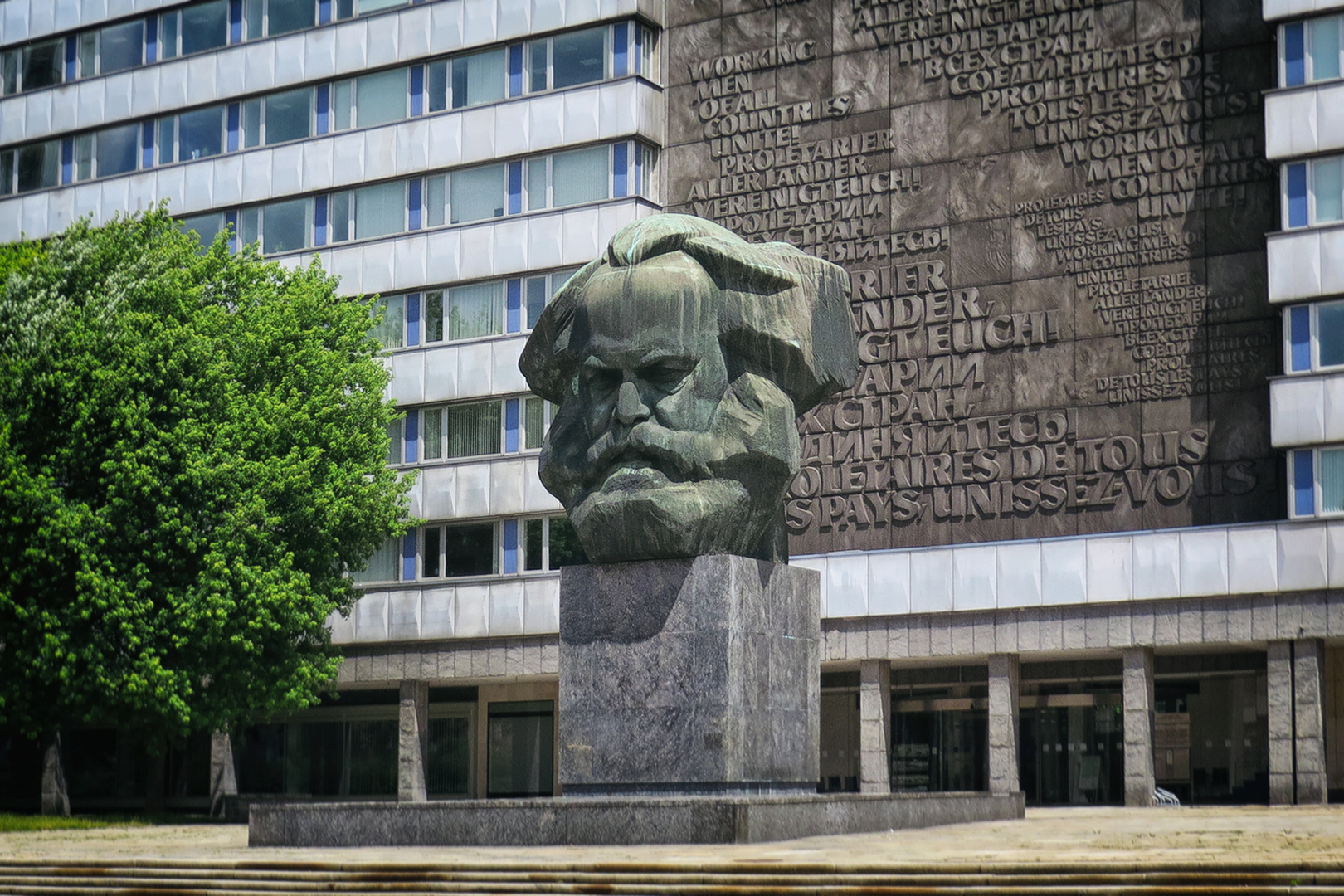 Karl-Marx Kopf in Chemnitz