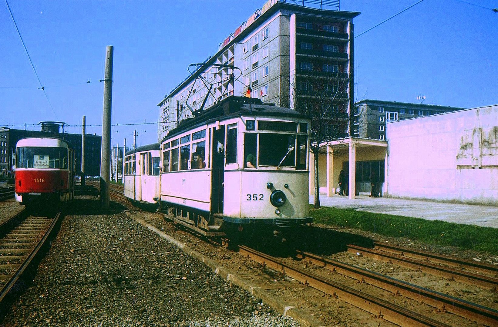 Karl Marx Stadt 1986 Foto & Bild bus & nahverkehr, straßenbahnen
