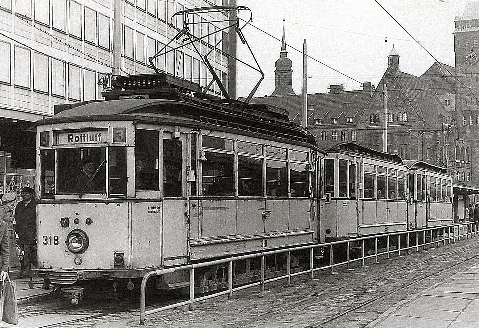 Karl Marx Stadt Februar 1984 318 einer der letzten Dreiwagenzüge