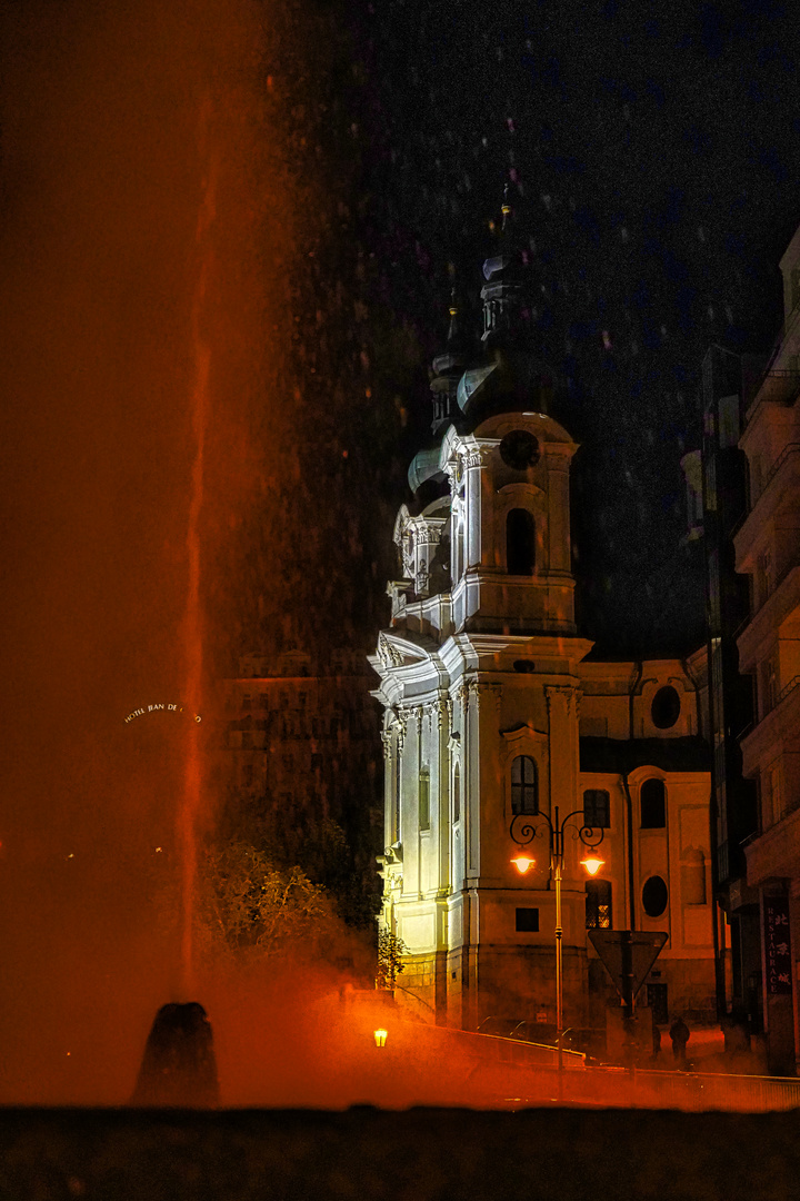 Karlsbad bei Nacht