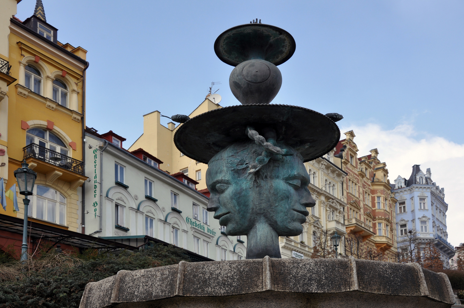 Karlsbad (Karlovy Vary), Brunnen am Schlossbad