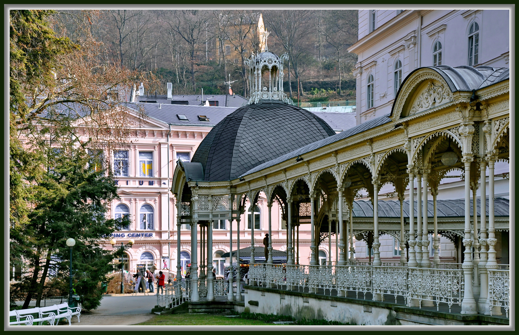 Karlsbad Tschechien, weiße Kolonnaden II