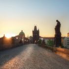 Karlsbrücke beim Sonnenaufgang