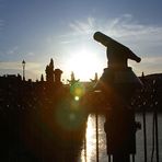 Karlsbrücke kurz vor Sonnenuntergang