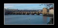 Karlsbrücke Prag im Abendlicht