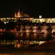 Karlsbrcke und die Prager Burg bei Nacht