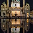 Karlskirche bei Nacht