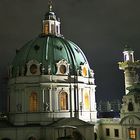 Karlskirche in Wien bei Nacht