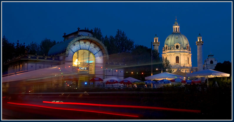 karlsplatz (wien) und autobus