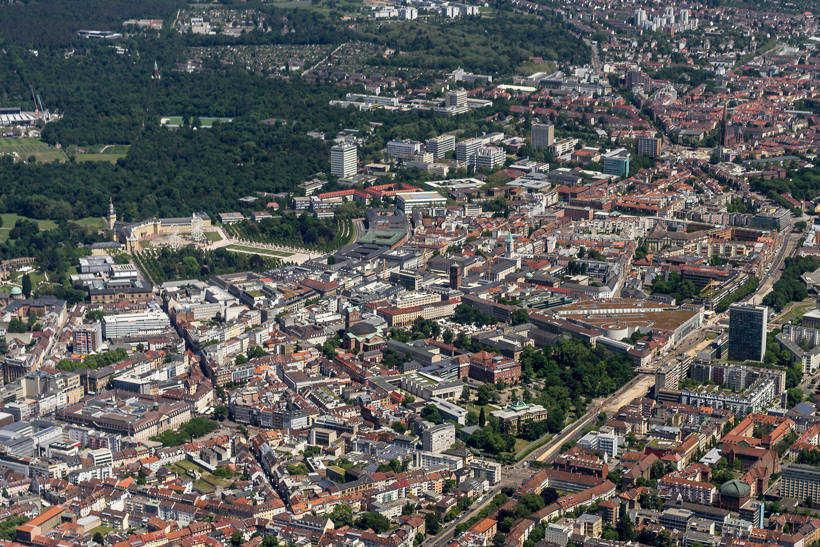 Karlsruhe City mit Schloss 