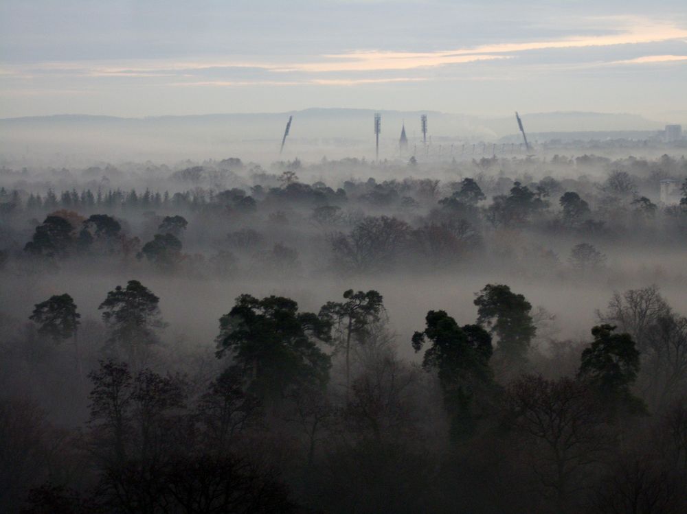 Karlsruhe im Nebel