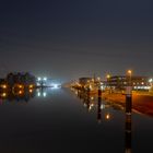 Karlsruhe Rheinhafen-Hafenbecken Richtung Stadt