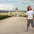 Karlsruhe Schloss, Sohnemann noch mit langen Haaren...