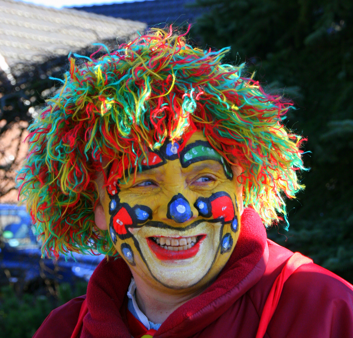Karneval 2011 in Obersteinbeck , tolles Gesicht , schöner Ausdruck