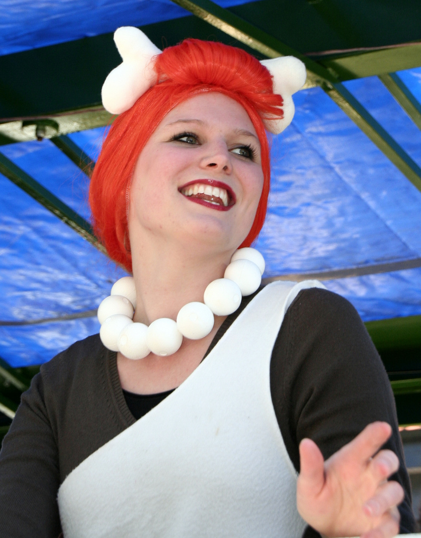 Karneval 2011 Obersteinbeck - die Flintstones - ein tolles Lächeln !