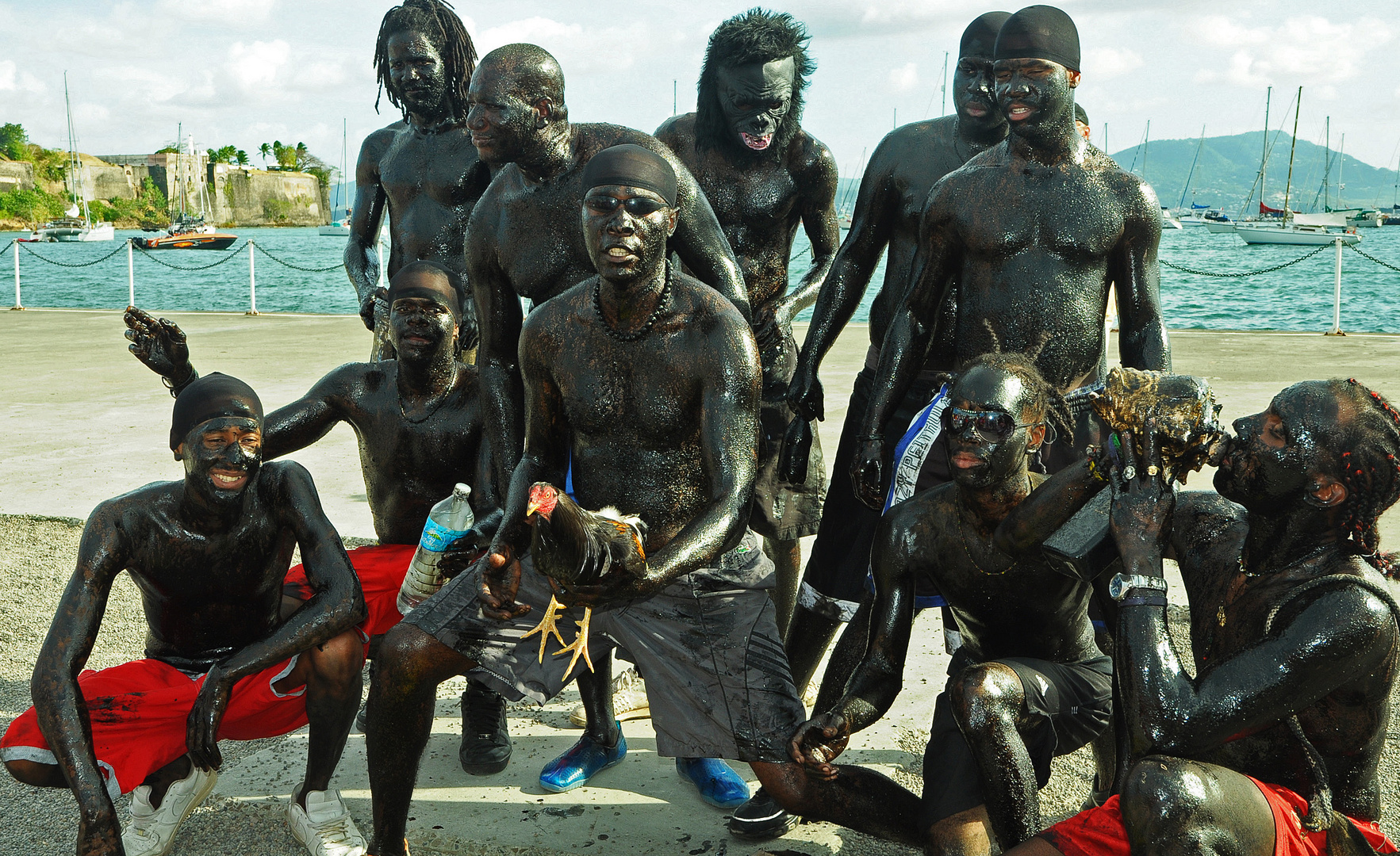 karneval auf martinique oder das erdoel-makeup