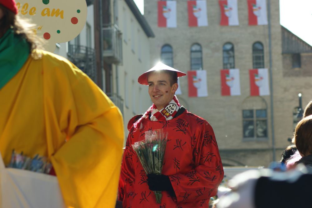 Karneval in Köln der Heiligenschein