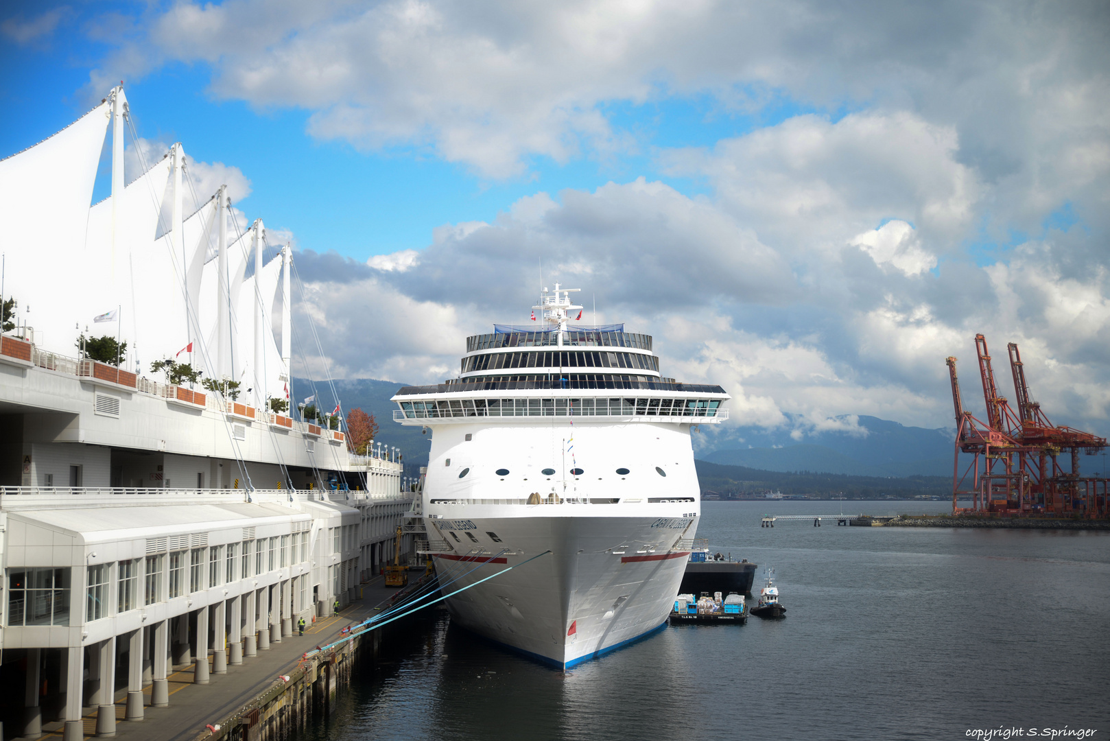 Karneval Legende at Vancouver habour ...