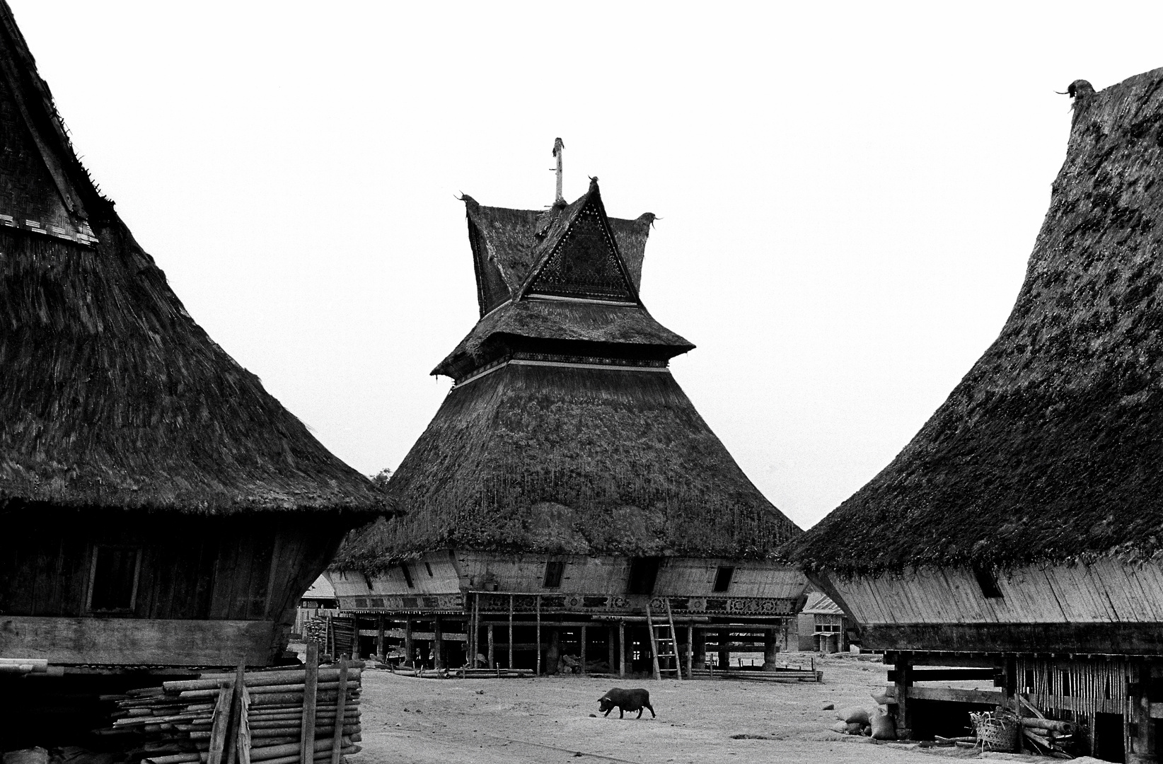 Karo Batak Dorf in Berastagi, Sumatra