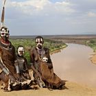 Karo people on Omo river