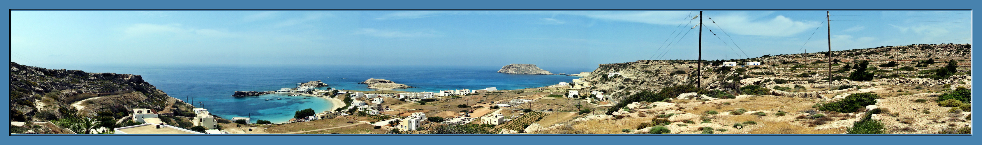 Karpathos Lefkos Bucht Panorama