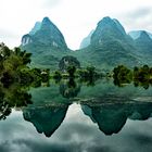 Karstberge am Li-Fluß in Guilin, China