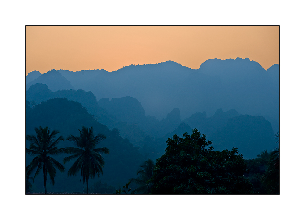 Karstberge bei Vang Vieng