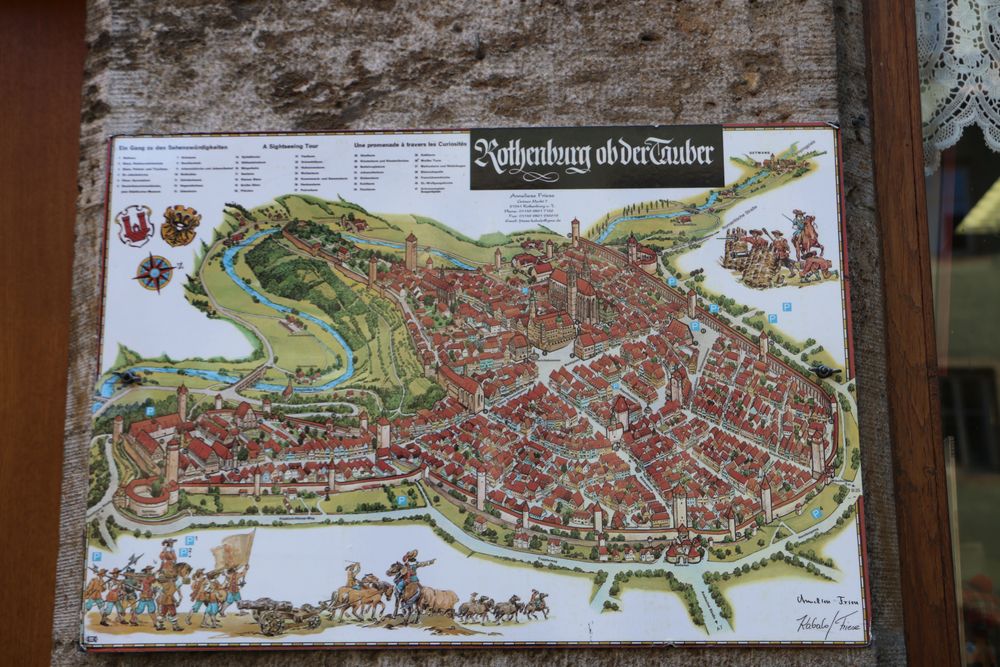 Karte  Rothenburg obderTauber