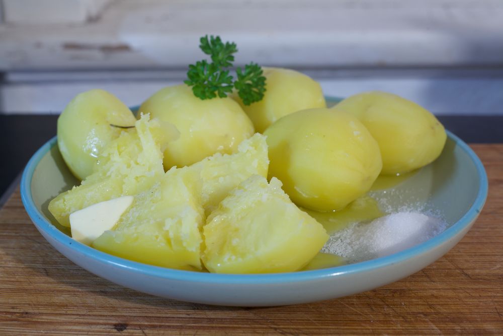 Kartoffeln, Butter, Salz Foto & Bild stillleben, foodfotografie