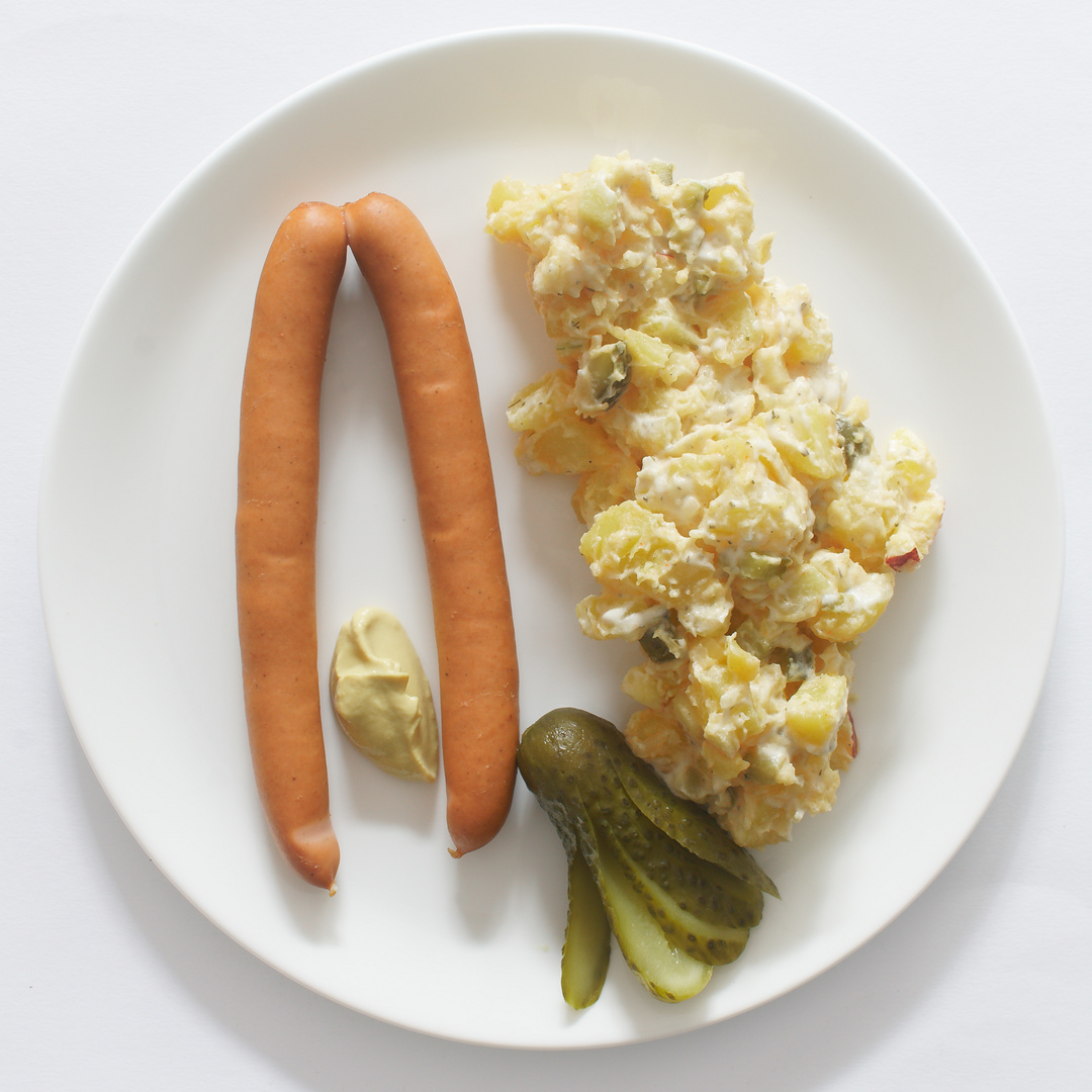 Kartoffelsalat mit Halberstädter Würstchen