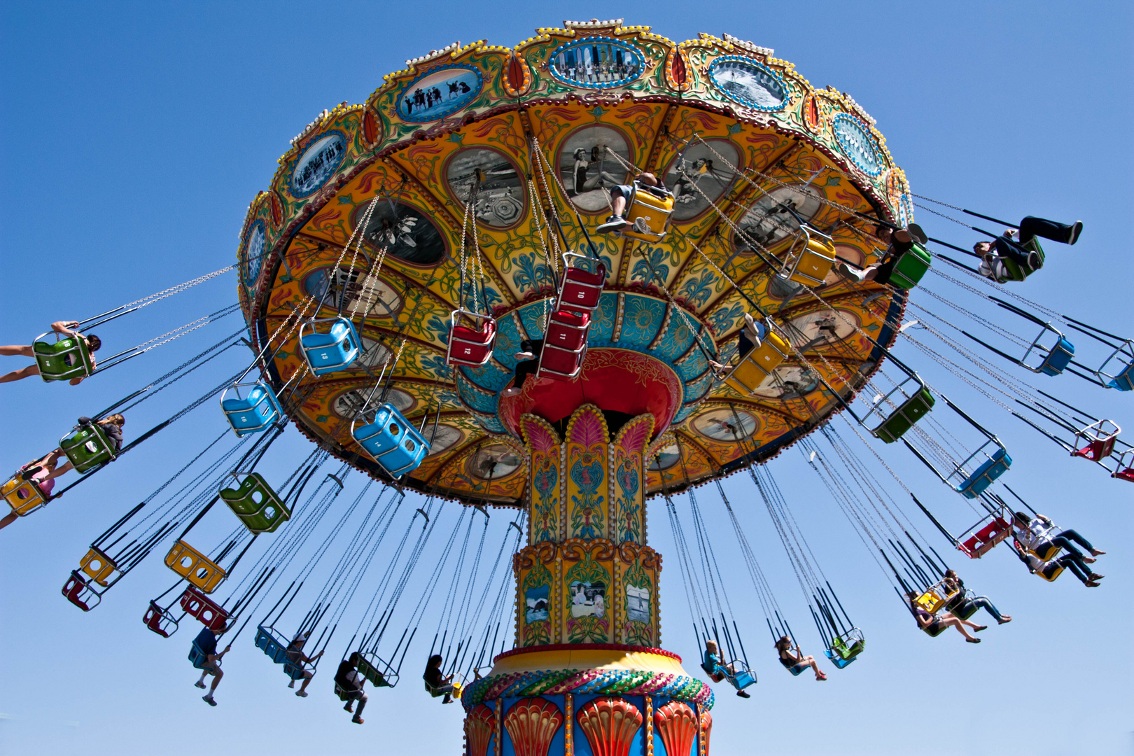 Karussel am Strand von Santa Cruz, Kalifornien Foto & Bild