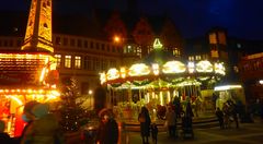 Karussell auf dem Frankfurter Weihnachtsmarkt 2021